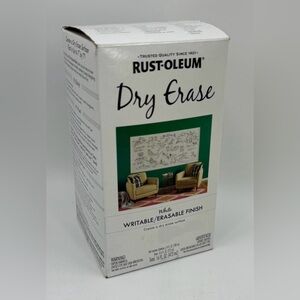 Rust-Oleum Dry Erase Kit Writeable Erasable Finish Walls Doors More 16 FL Oz NIB